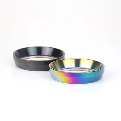 China Viable Colorful Stainless Steel Espresso Coffee Dosing Ring Dosing Funnel for 51mm 53mm 58mm portafilter for sale