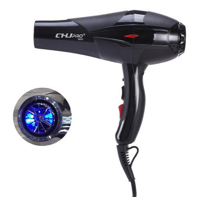 China CHJ-8800 Professional Salon Dryer LED Ionic Blue Light Hair Dryer for sale