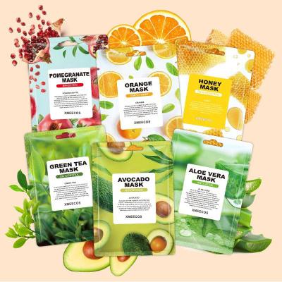 China Moisturizer Wholesale Private Label Natural Organic Vegan Whitening Korean Sheet Fruit Facial Hydration Mask for sale