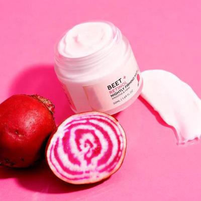 China Anti-Wrinkle Beetroot Retinol Mask Beet Root Extract Night Cream Mask Vegan Overnight Packing Facial Mask With Squalane for sale