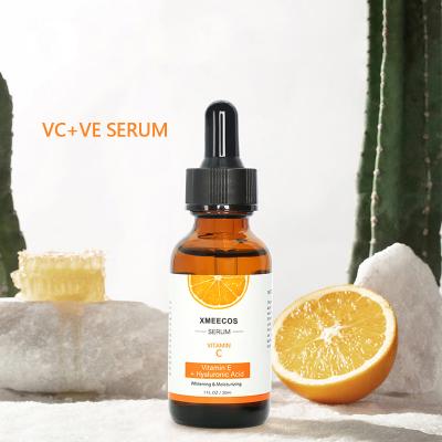 China Custom Organic Vegan Skin Care Facial Serum Private Label Moisturizer Whitening Anti Aging Vitamins C Serum For Face for sale