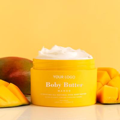 China Custom Moisturizer Private Label Organic Whipped Body Butter Moisturizing Mango Body Butter for sale