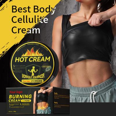 China Best Natural Organic Vegan Private Label Weight Loss Quick Sweat Hot Slim Cream Body Bulge Fat Burning Slimming Cream for sale