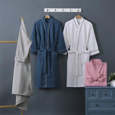 China 2021 New Design Waffle Ladies Pajamas Breathable Luxury Mens Pajamas And Sleepwear Skin-friendly Cottons QUICK DRY for sale