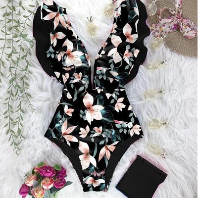 China Breathable Selling Like Hot Cakes Ruffle Swimwear Women's Swimsuit Beach Wear One Piece Bikini for sale