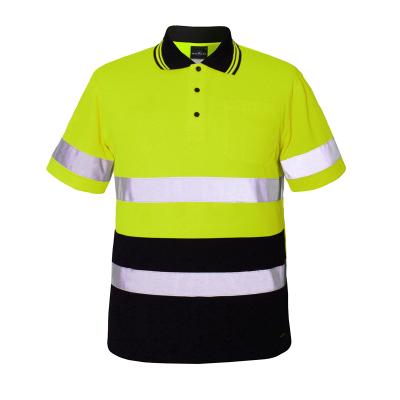 China Wholesale High Quality Safety Optional Men's Color Reflective Polo Shirt for sale