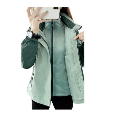 China Breathable Raincoat Three-in-One Jackets Detachable Winter Outdoor Sports Warm Jacket for sale