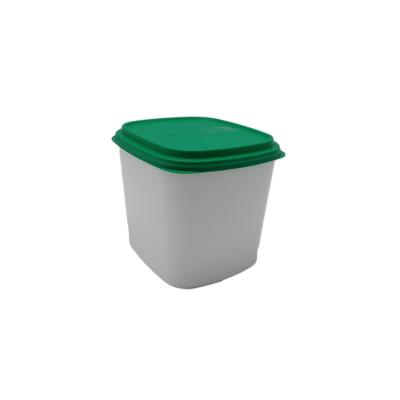 China 1050ml Disposable Plastic Bucket For Food Used Condiments Food Storage Container With Lid for sale