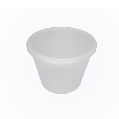 China Custom Color Disposable Round 1.5L Food Grade Plant Fruit Storage Plastic Tub Tub With Clear Lid for sale