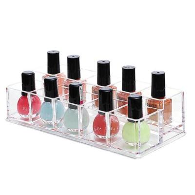 China Viable Acrylic Cosmetic Storage Box Nail Polish Display Rack Nail Polish Storage Box Nail Shelf Lipstick Organizer for sale