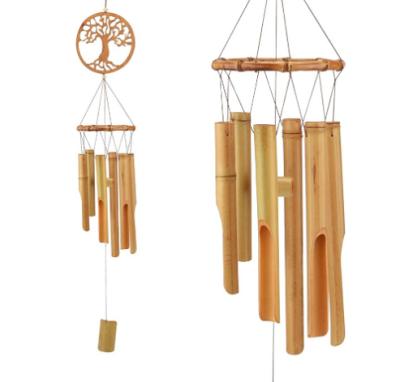 China Multifunctional Wind Chimes Classic Windchime Hot Sale Amazon Outdoor Decor Wooden Bamboo Hanging Wind Chimes for sale