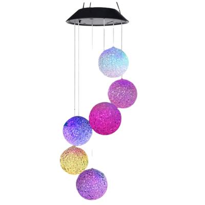 China Multifunctional Solar Garden Lights Solar Windchimes LED Ball Solar Wind Chimes Yard Lights for Outdoor for sale