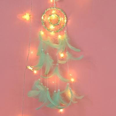 China Wholesale Modern Wedding Amazon Wall Hanging Light Modern Simplicity Holiday Dreamcatcher Unique Hot Selling Pendant Light for sale