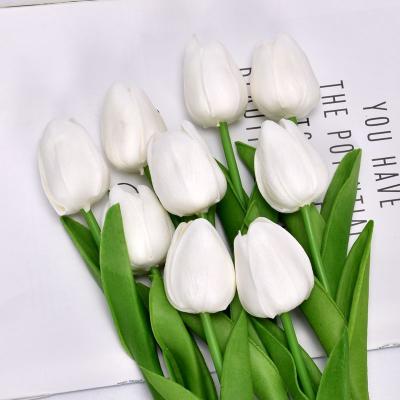 China Wholesale Minimalist Amazon Decoration Artificial Wedding Flowers Dried Tulip Flower Artificial Decorative Artificial Flower for sale