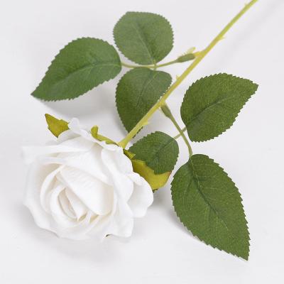 China Wholesale Rose Flower Artificial Flower Minimalist Amazon Rose Real Touch Artificial Wedding Decoration Flowers for sale