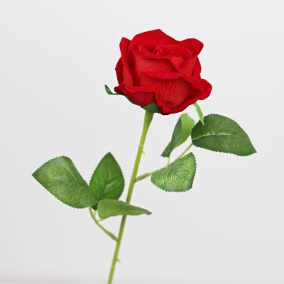 China Wholesale Wedding Home Decor Real Minimalist Hotel Amazon Decoration Artificial Rose Flower Artificial Flower for sale