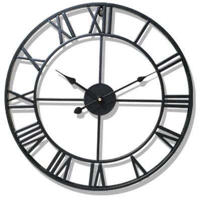 China Modern Style Round Metal Wall Clocks Antique Home Decor Wall Clock Home Decor Modern Style Wall Clocks For Living Room for sale