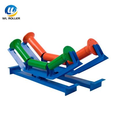 China Low price steel and metal coal mine cement friction roller bracket conveying roller for mine for sale