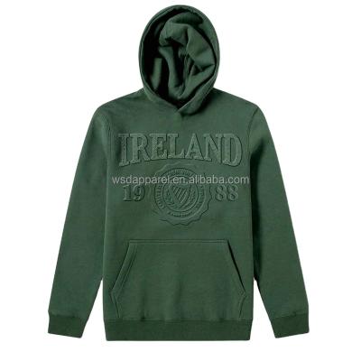 China Anti-wrinkle 2021 new design wholeslae men's hoodies custom 3d recyclable printing embossed hoodie for sale