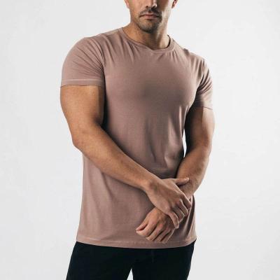 China wholesale personalized t-shirt gym fitness soft print parride 95%cotton 5%spanex men sport t shirts men cuts for sale