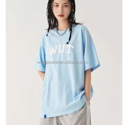 China 2021 Oversized Female T-shirts Dress Women Letter Summer Fashionable Anti-pilling T-shirt for sale