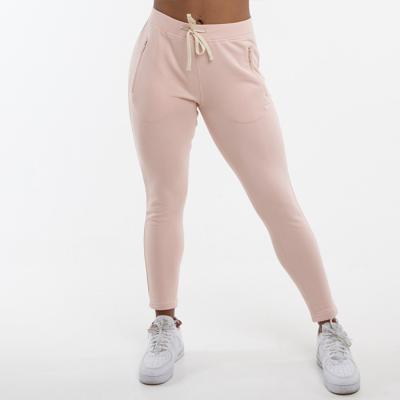 China High Quality Women Fitted Slim Terry Gym Joggers Anti-Wrinkle High Waist French OEM Sweat Pants for sale