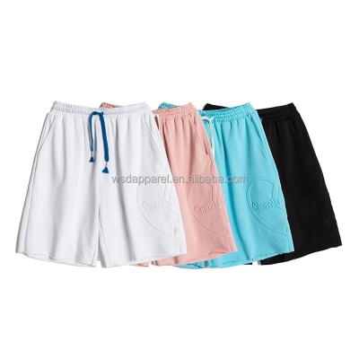 China QUICK DRY 3d embossed shorts embossed shorts women custom shorts for sale