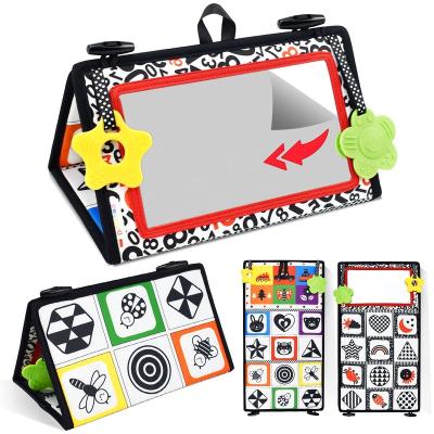 China Overseas Early Educational Sensory Development Baby Children's Toys Actions Mirror Cloth Black And White Cloth Toys for sale