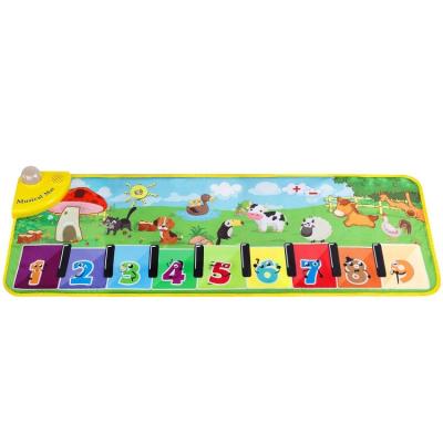 China Educational Musical Toy Study Piano Mat Toy Piano Music Keyboard Dance Floor Mat Kids Educational Toys 2022 Children's Educational Toys for sale