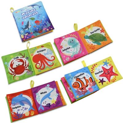 China 2022 New Fabric 2022 Early Educational Polyester Sponge Washable Soft Bendable Soft Books 0-6 Months Baby for sale