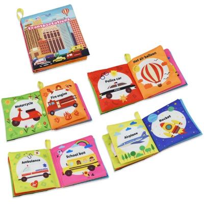 China 2022 Hot Selling Night Cartoon Cloth Baby Books Cloth Books Soft Educational Quiet Book for sale