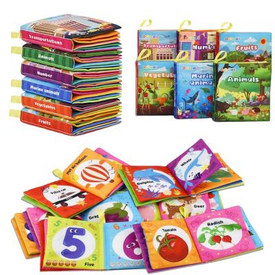 China Soft Early Book Baby Touch Books Education Toys Baby Cloth and Feel Bath Books Non-Toxic Cloth Baby Cloth for sale