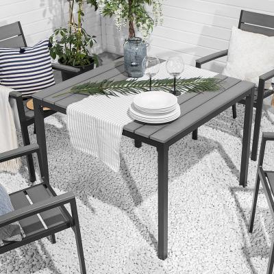 China Modern 4 Seater Dining Garden Sets Aluminum Outdoor Commercial Furniture Garden Sets Table for sale