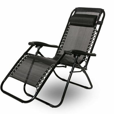 China Modern Wholesale Beach Lounger Chairs Portable Black Aluminum Folding Beach Chairs for sale