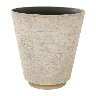 China New Arrival Indoor Decorative Flooring Lightweight Recycled Nordic Plastic FRP Large Flower Pot Planters for sale