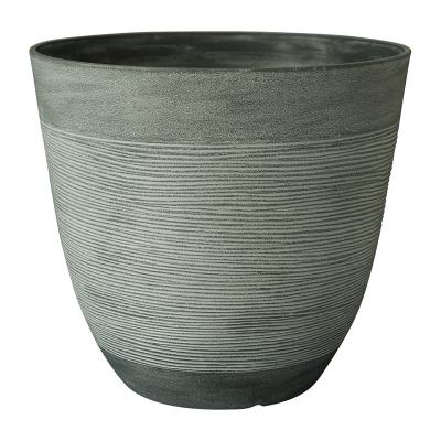 China Wholesale Lightweight 30 40 Cm 12 Inch Large Resin Plastic Planter Flower Pot For Plants Garden Decorative for sale