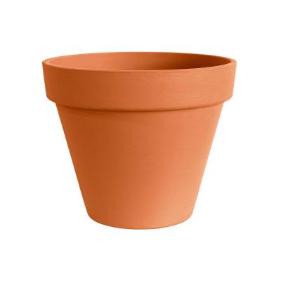 China Durable Garden Supplies Small Plastic Painted Flower Pot Terracotta Face Plant Pots Wholesale for sale