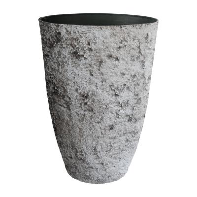 China Factory Recyclable Premium High Quality Plastic Compound Pot Extra Large 100% Plastic Material PP Stone Resin Garden Planter for sale