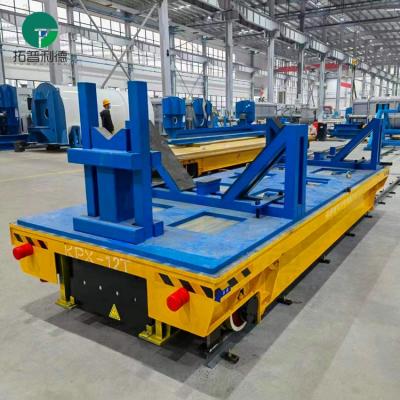 China Building Material Shops Transport Battery Bottom Drive Automated Rail Transfer Truck for sale