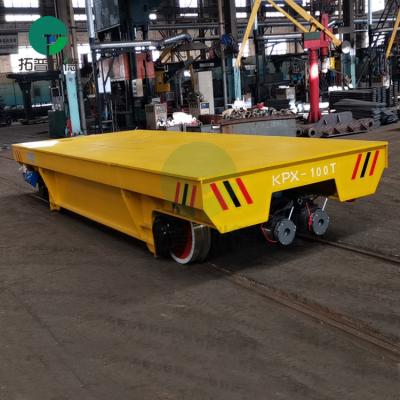 China Building material stores beverage factory apply outdoor indoor use electric truck with rail transfer cart for sale