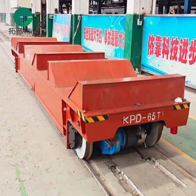 China Building Material Shops Frequency Use Electric Motorized Construction Site Rail Transfer Trolley for sale