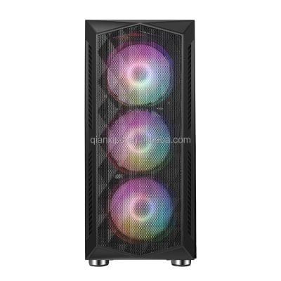 China With Fan Most Popular Case ATX High Quality CPU Computer Case ATX ITX Gaming Desktop PC Gaming Cabinet and Towers - R06-Mesh for sale