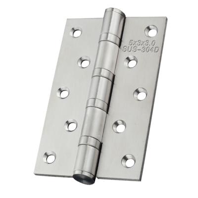 China 5 inch modern sus 201 4bb butt stainless steel ss interior door OEM factory hinges premium monsoon wood for sale