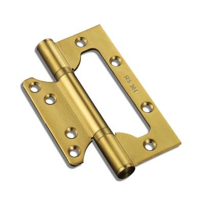 China 5 Inch Golden Modern Butterfly 304 Stainless Steel Ball Bearing 2bb Silent Wooden Interior Door Hinges for sale