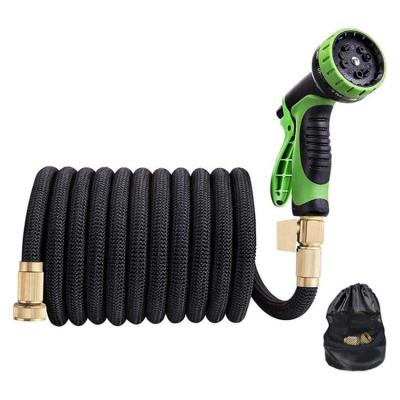 China New Design 25/50/75/100ft Adjustable Expandable Garden Hose High Pressure Adjustable Water Hose Set for sale