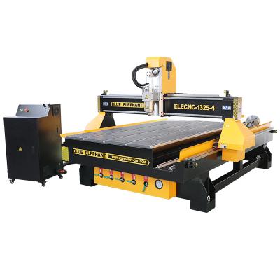 China Factory New Design 1325 Desktop CNC Router 3 Axis Woodworking CNC Router 1325 With Rotary Axis for sale