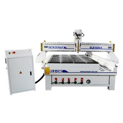 China Hotels China 1325 Wood CNC Router Machine For Sideboard With Rotary Device for sale