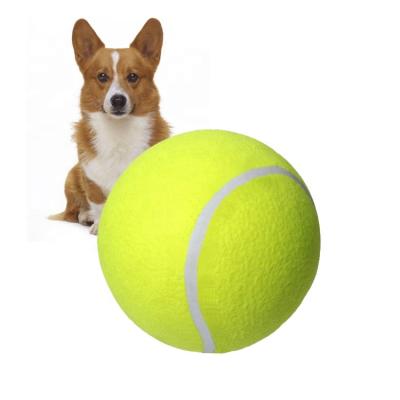 China Outdoor Activities Wholesale Custom Logo Pet Toys Pet Tennis Rubber Tennis Ball Ball for sale