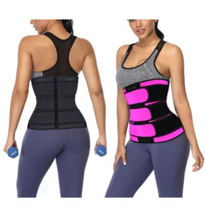 China Breathable Neoprene Waist Trainer Three Belt Plus Size Women Slimming Waist Trimmer Belt Fitness Waist Trainer for sale