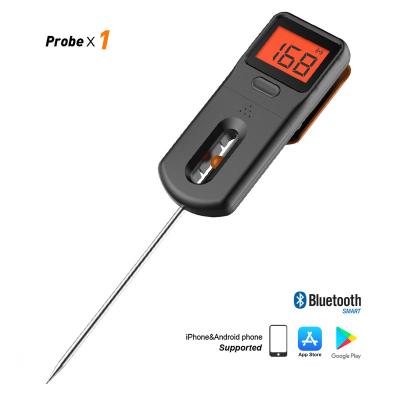 China Centigrade or Fahrenheit watch. Professional Bluetooth Black Display Digital Food Meat Thermometer For Kitchen MiniX2 for sale